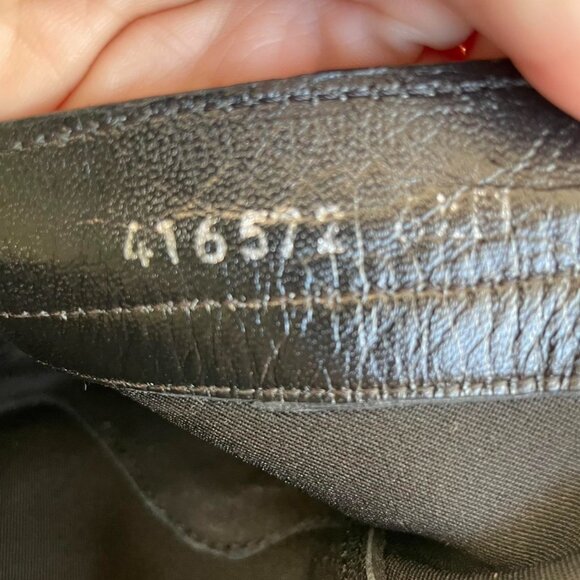 Aquatalia Idalia Black Stretch Suede Lug Sole Heeled Booties | Womens size 6.5 - Picture 6 of 6